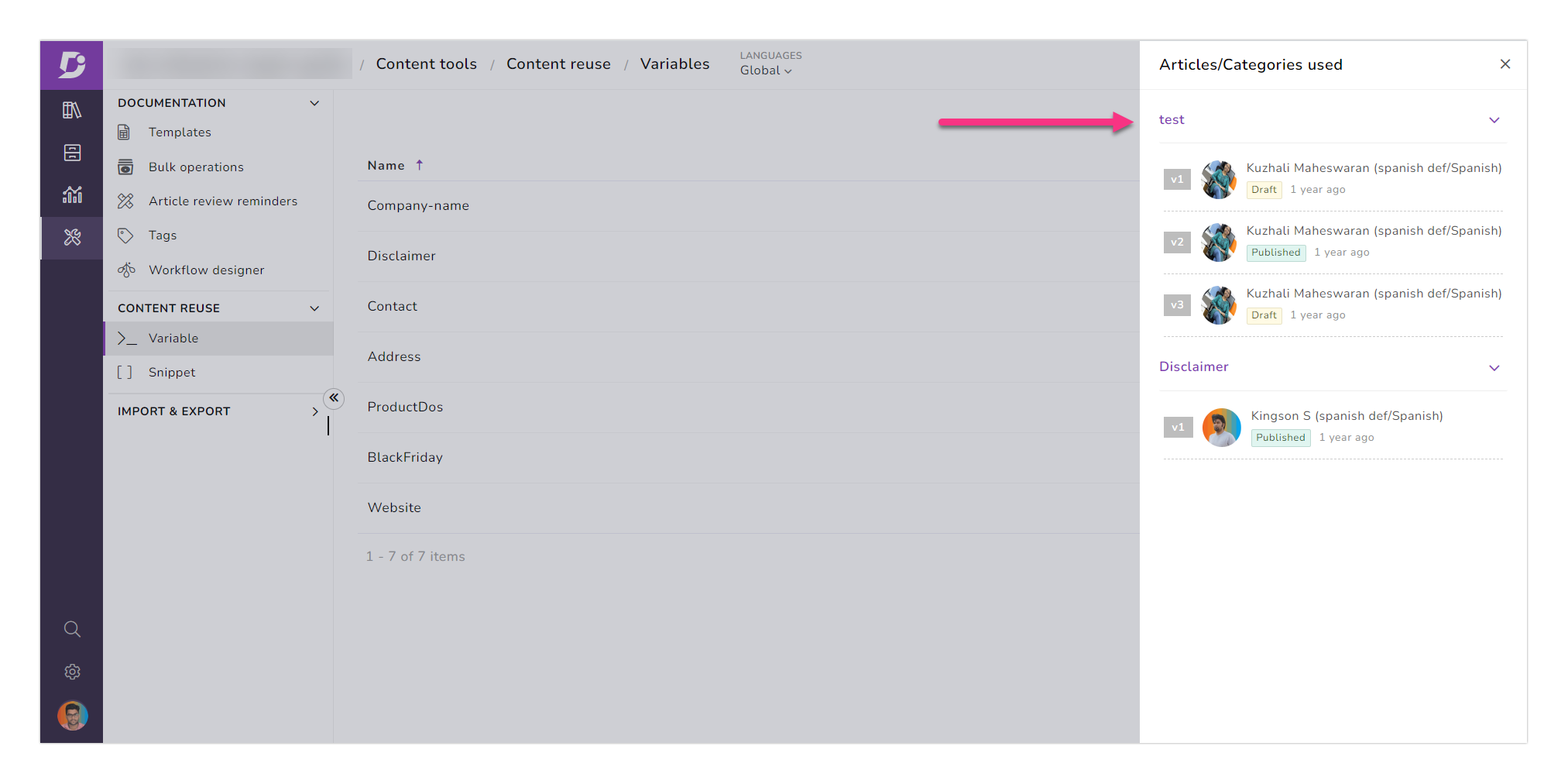 using-variables-in-your-knowledge-base-document360